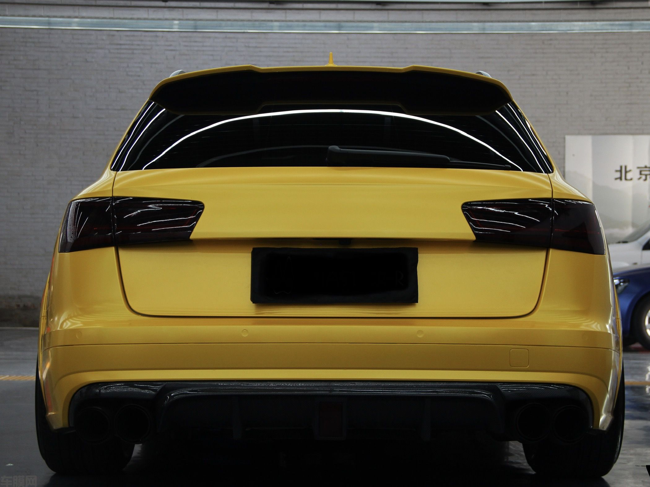 奥迪A6 Allroad 竞速橙改色膜 效果图