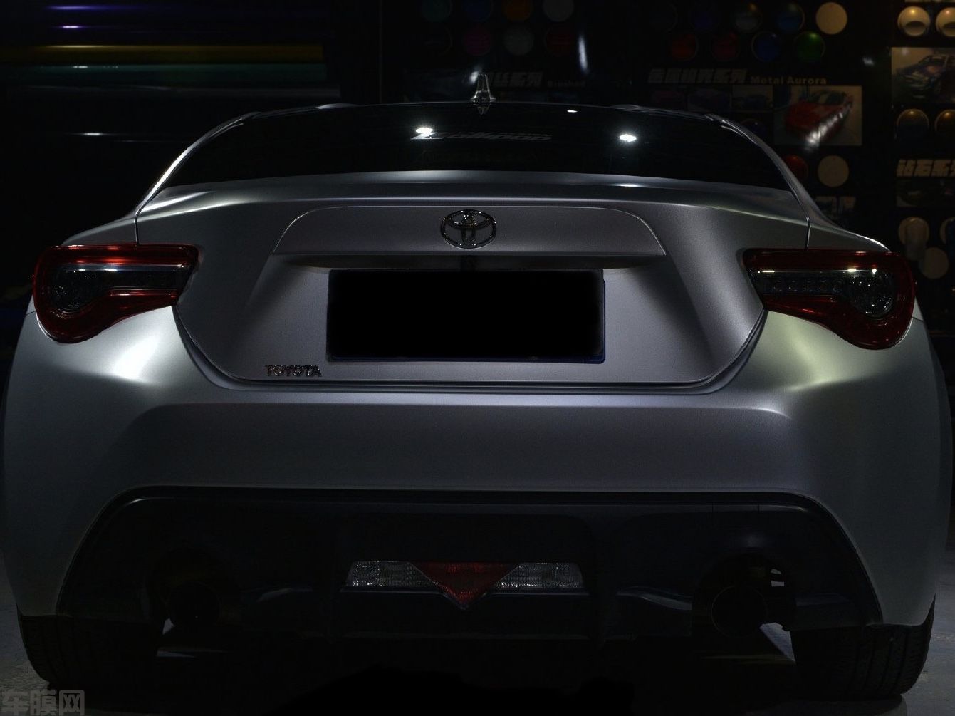 丰田GT86 电光太空银改色膜 效果图