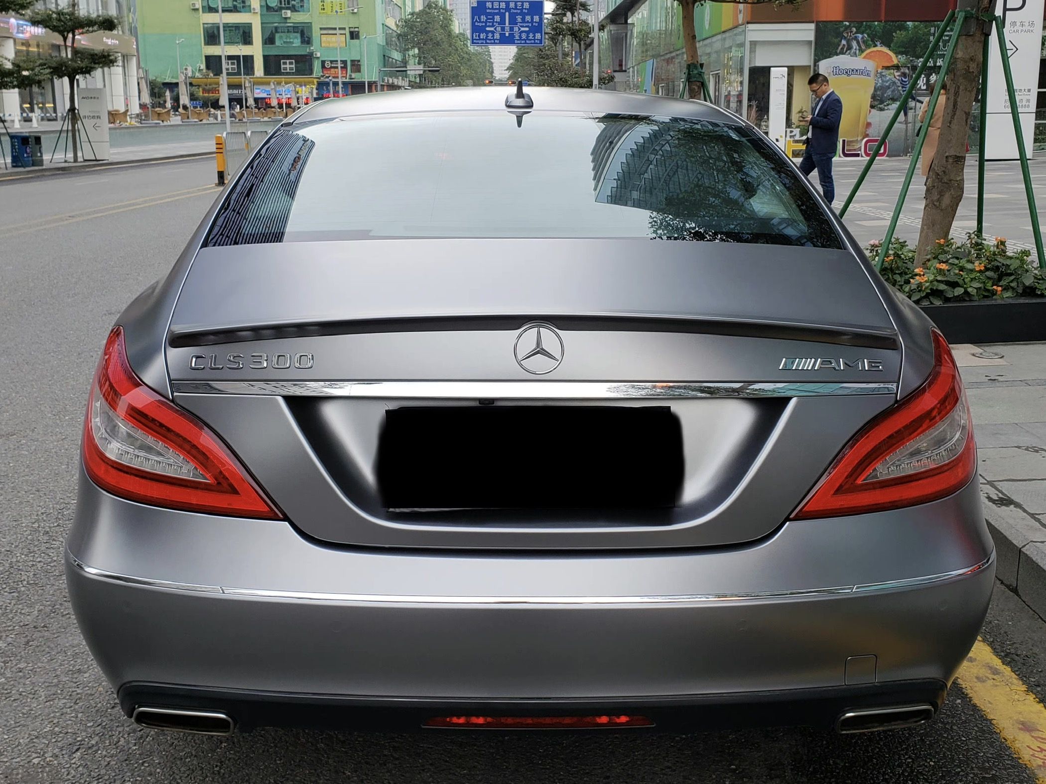 奔驰CLS AMG 电光钛银灰改色膜 效果图