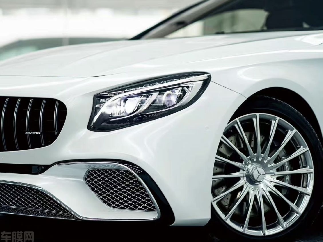 奔驰AMG S63 珍珠白改色膜 效果图