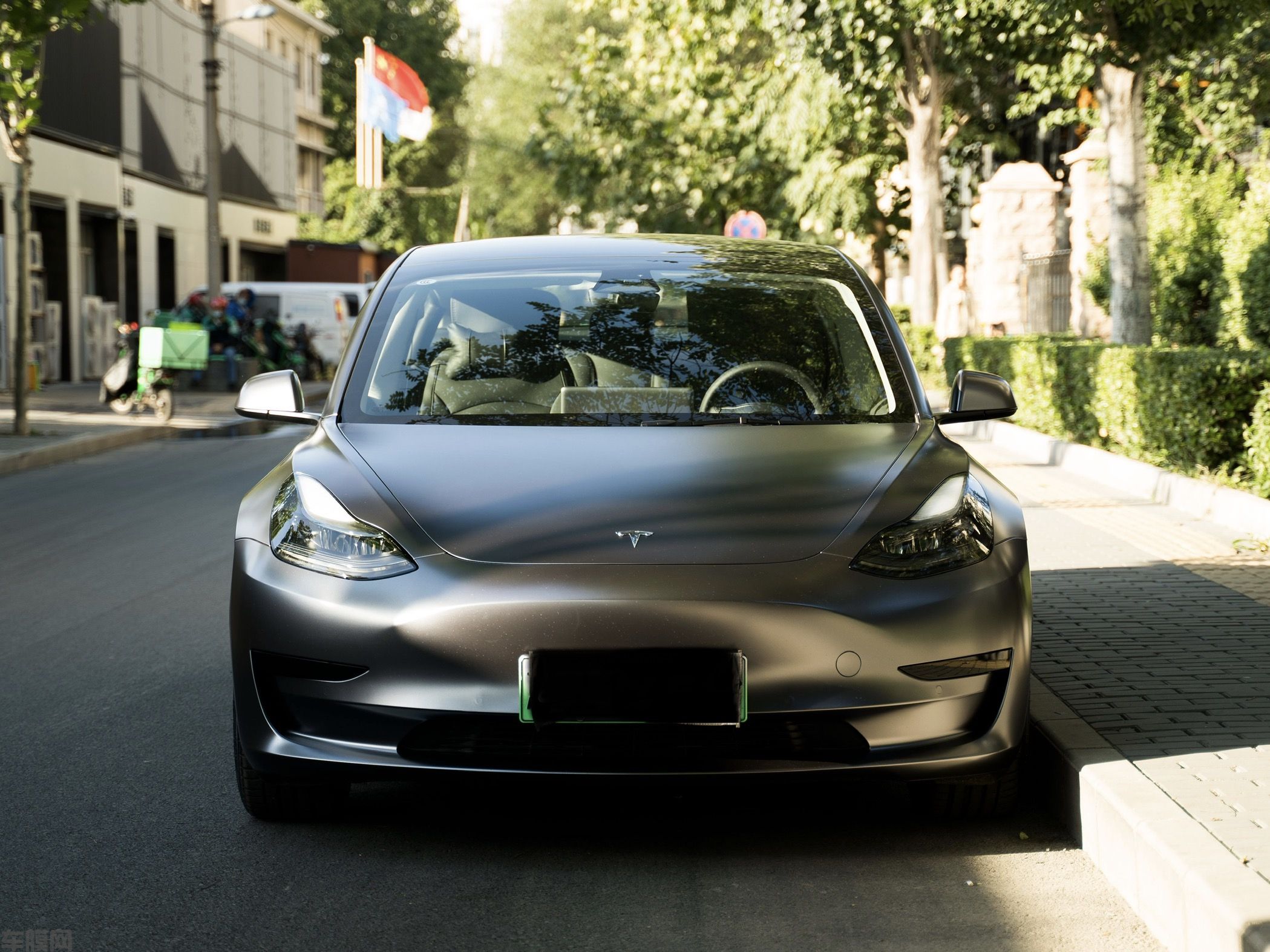 特斯拉Model3 电光太空灰改色膜 效果图