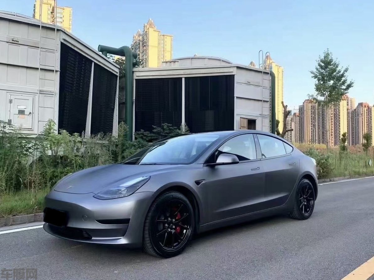 特斯拉Model3 山灰改色膜 效果图
