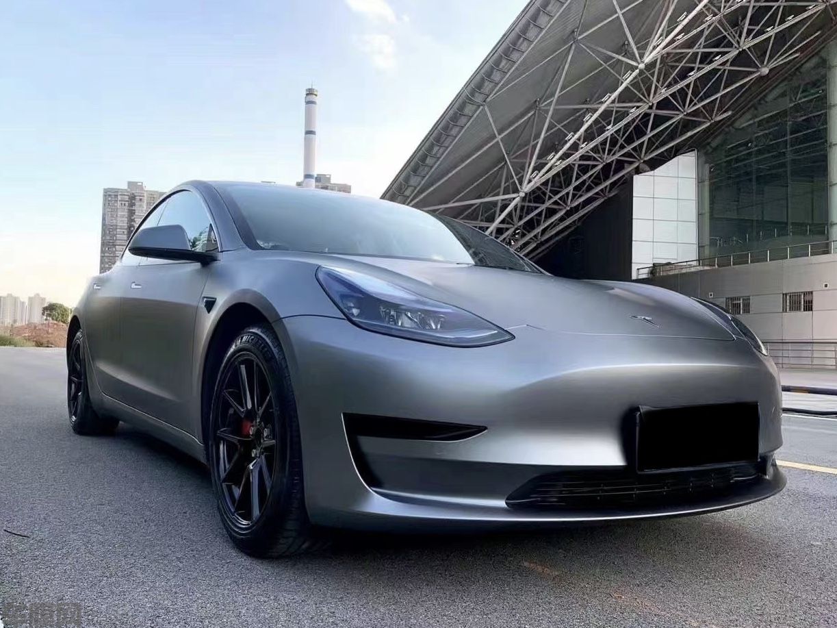 特斯拉Model3 山灰改色膜 效果图