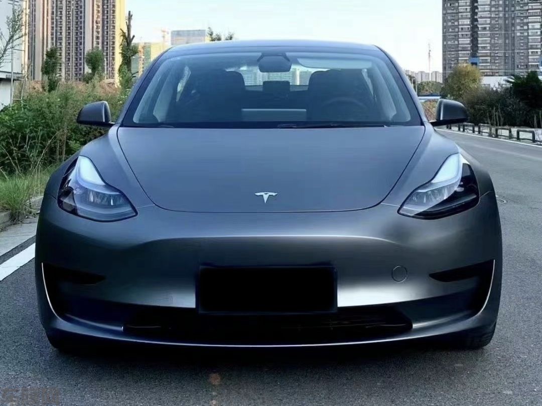 特斯拉Model3 山灰改色膜 效果图