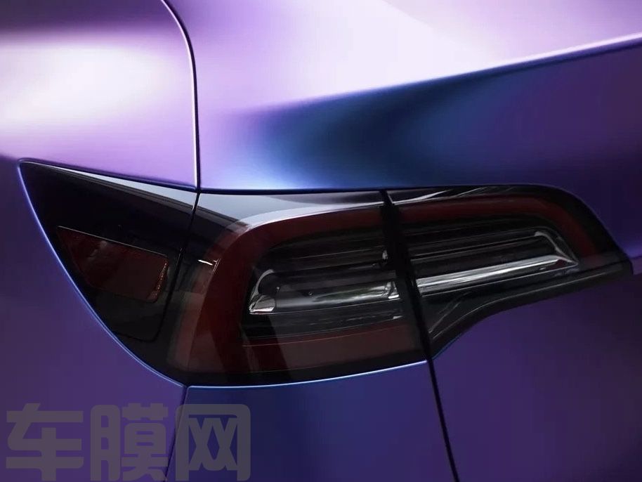 特斯拉Model Y 极光改色膜 效果图