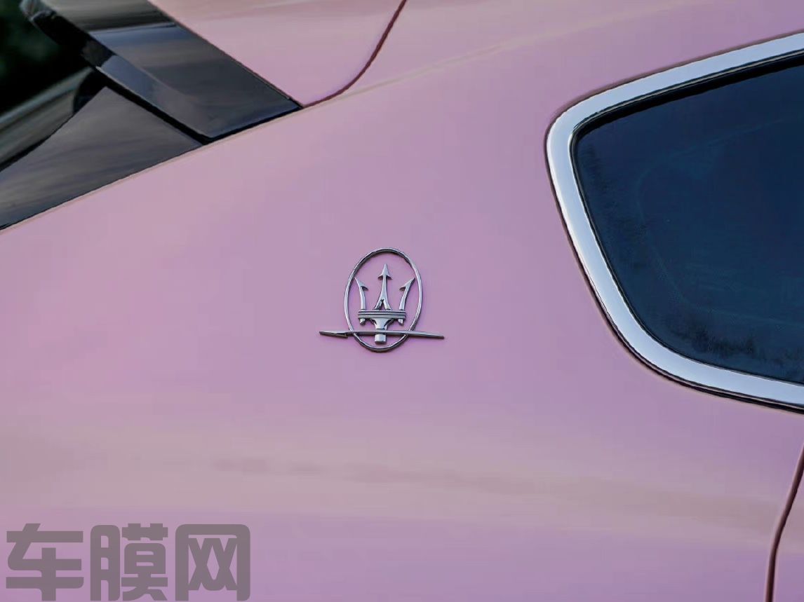 玛莎拉蒂Levante 梦幻粉改色膜 效果图