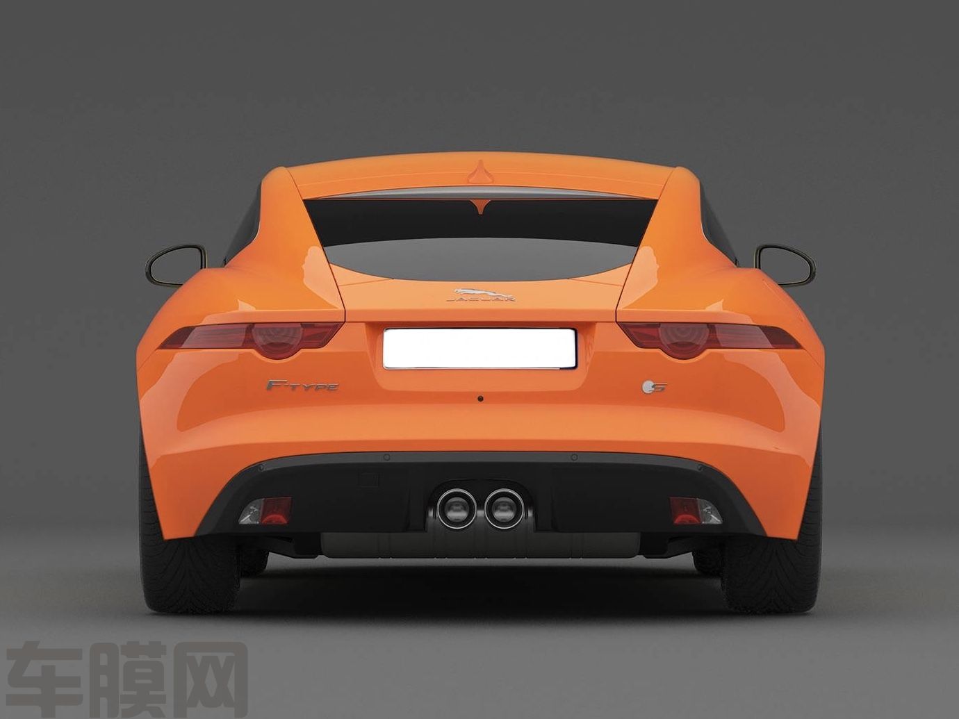 捷豹F-TYPE 黄橙渐变改色膜 效果图