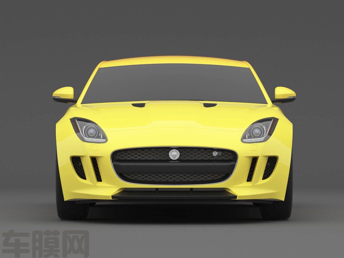 捷豹F-TYPE 黄橙渐变改色膜 效果图