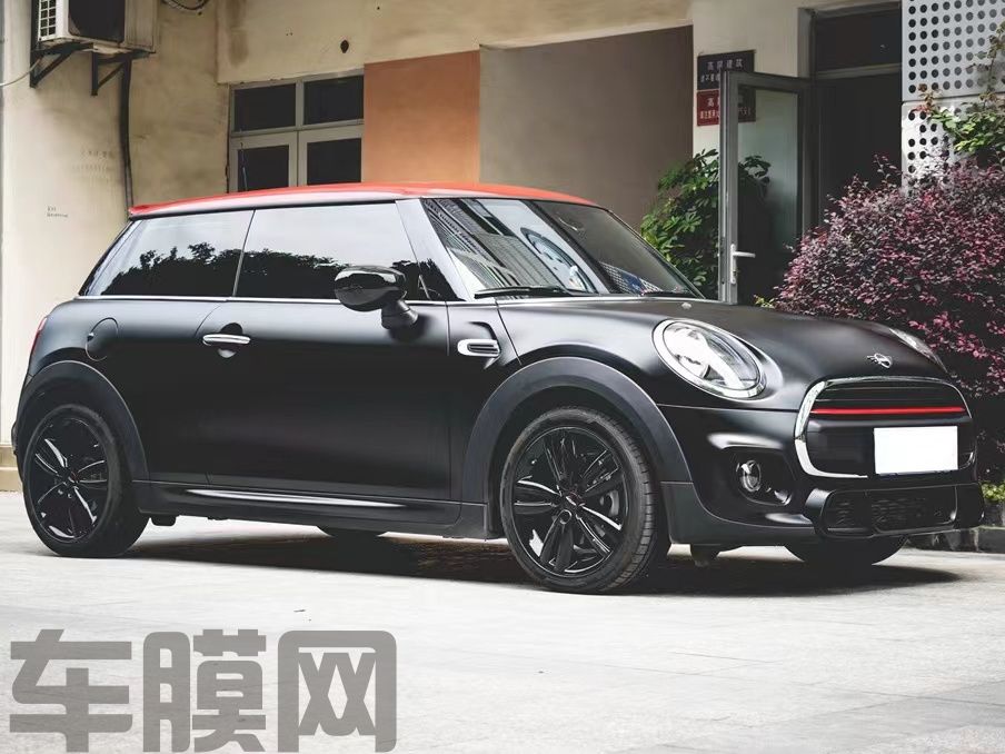 MINI 哑光黑改色膜 效果图