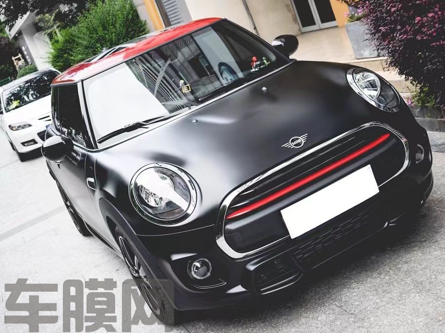 MINI 哑光黑改色膜 效果图
