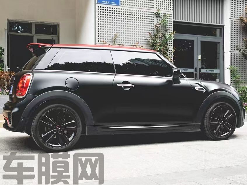 MINI 哑光黑改色膜 效果图