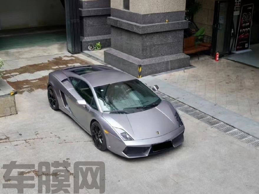 兰博基尼盖拉多 电光金属灰改色膜 效果图