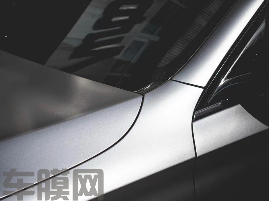 奔驰E级 山灰改色膜 效果图