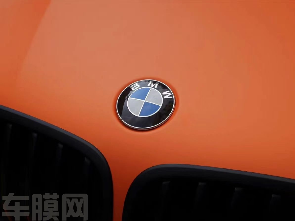 宝马X6 消光烈焰橙改色膜 效果图