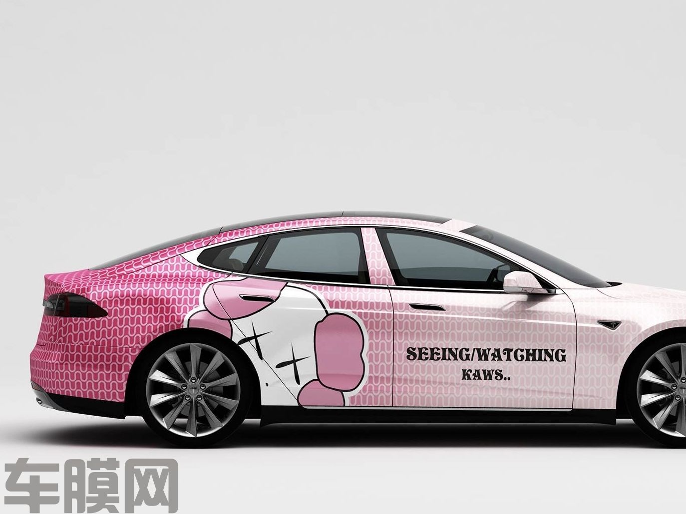 特斯拉Model S 卡通系列KAVAS芝麻街渐变 效果图