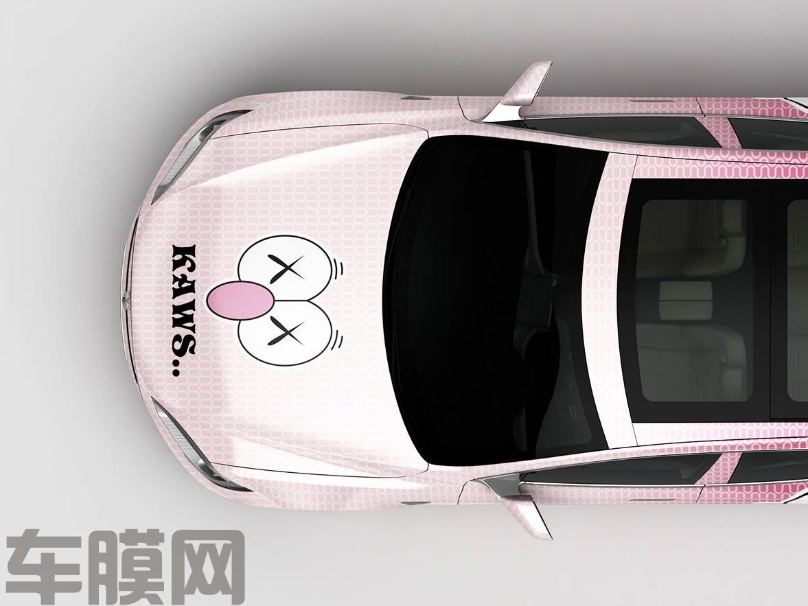 特斯拉Model S 卡通系列KAVAS芝麻街渐变 效果图