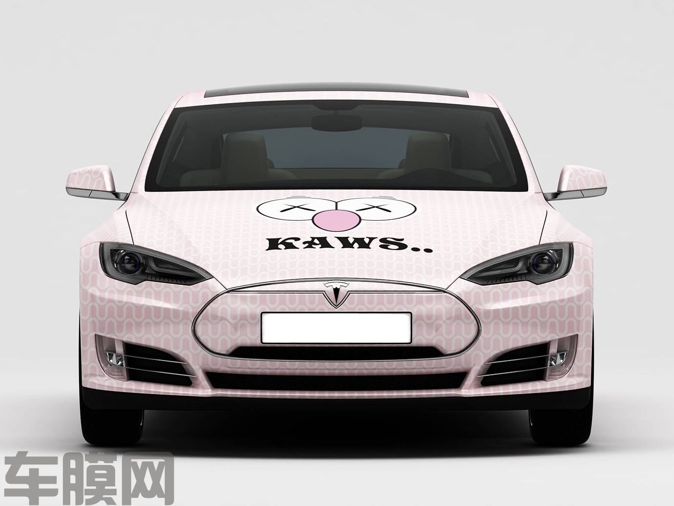 特斯拉Model S 卡通系列KAVAS芝麻街渐变 效果图