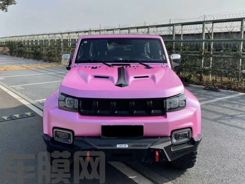 北京BJ40 电光贝壳粉改色膜 效果图