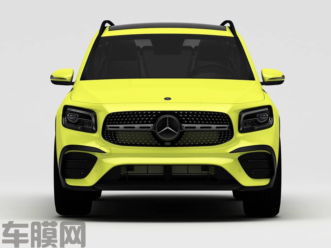 奔驰GLC 定制系列黄黑点缀 效果图