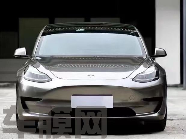 特斯拉Model3 液态金属银改色膜 效果图