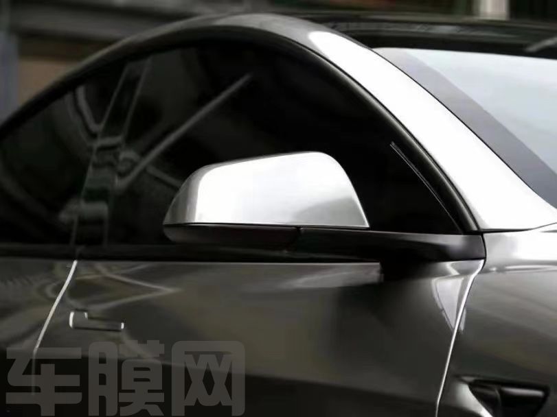 特斯拉Model3 液态金属银改色膜 效果图