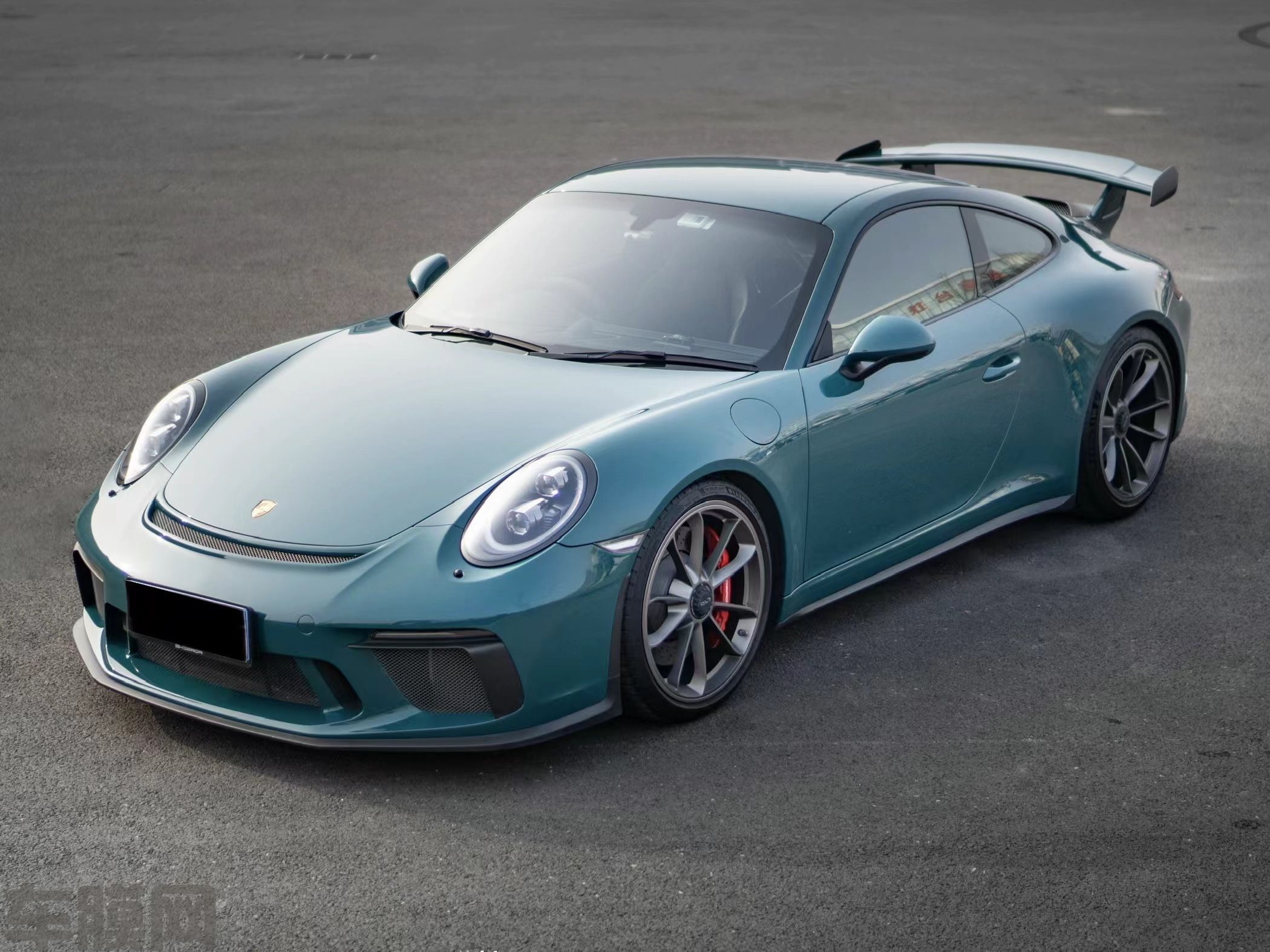 保时捷911 GT3 地狱绿改色膜 效果图