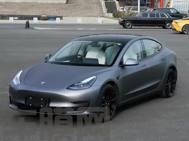 特斯拉Model 3 AMG山灰改色膜 效果图