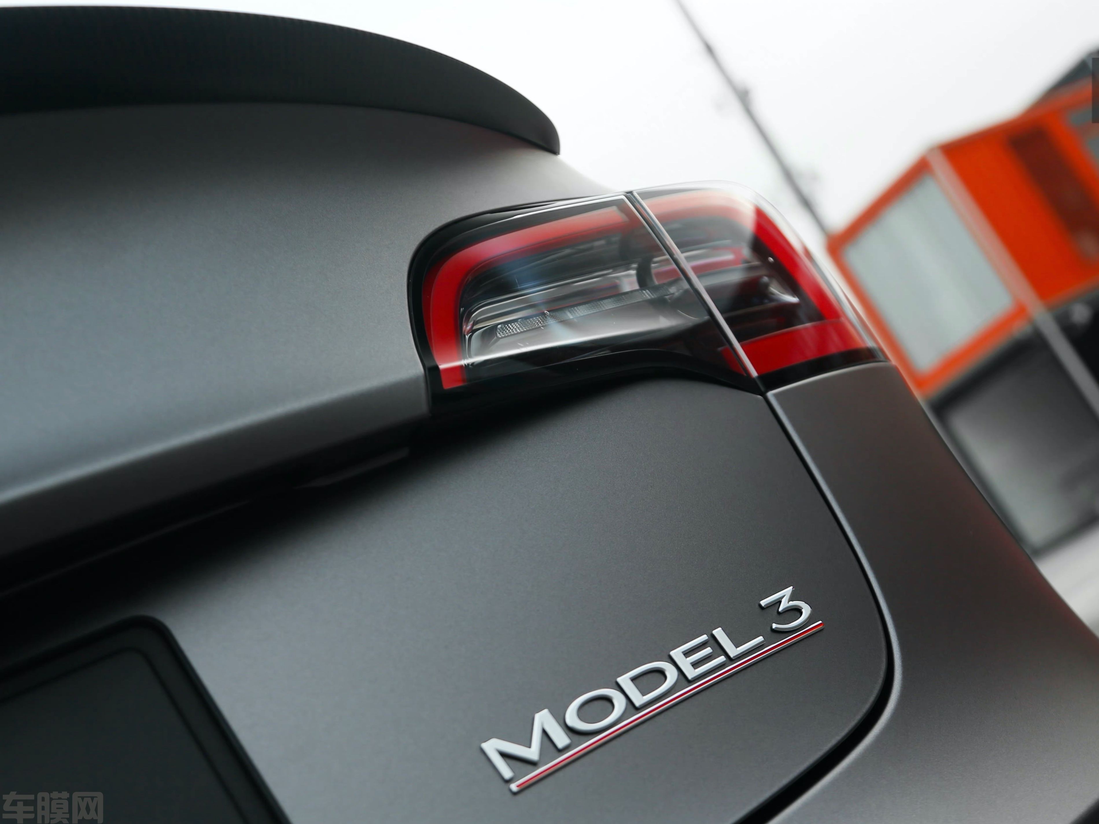 特斯拉Model 3 AMG山灰改色膜 效果图