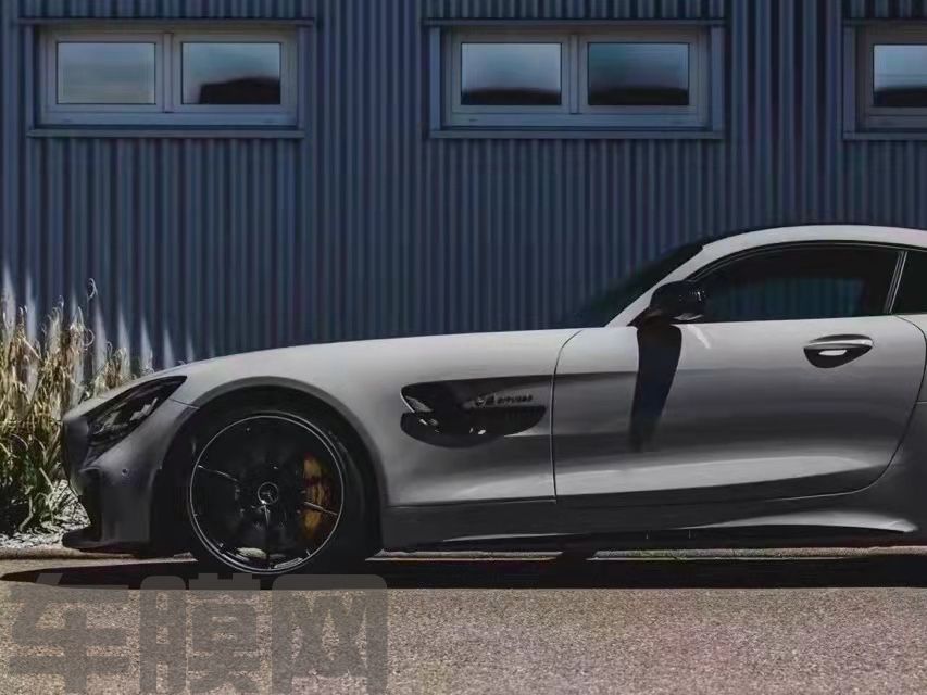 奔驰GTR 亚灰改色膜 效果图