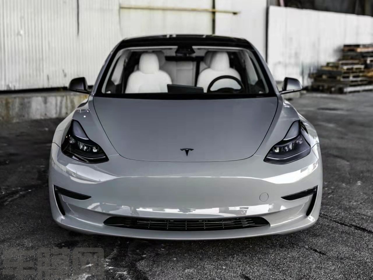 特斯拉Model 3 高亮纳多灰改色膜 效果图