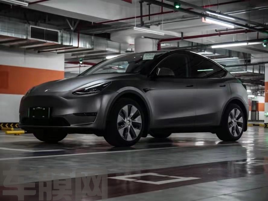 特斯拉Model 3 AMG山灰改色膜 效果图