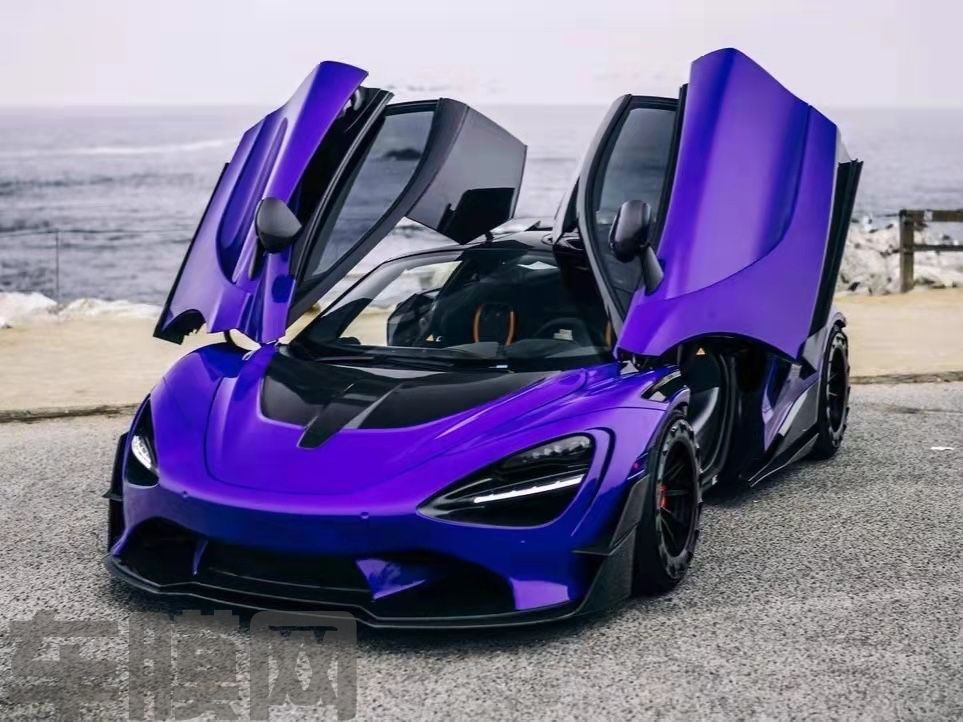 迈凯伦720S 赛道紫改色膜 效果图