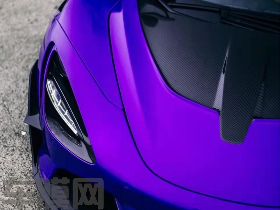 迈凯伦720S 赛道紫改色膜 效果图