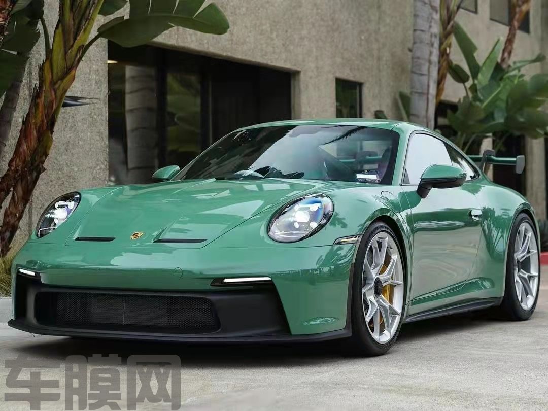 保时捷 922 GT3 复古绿改色膜 效果图