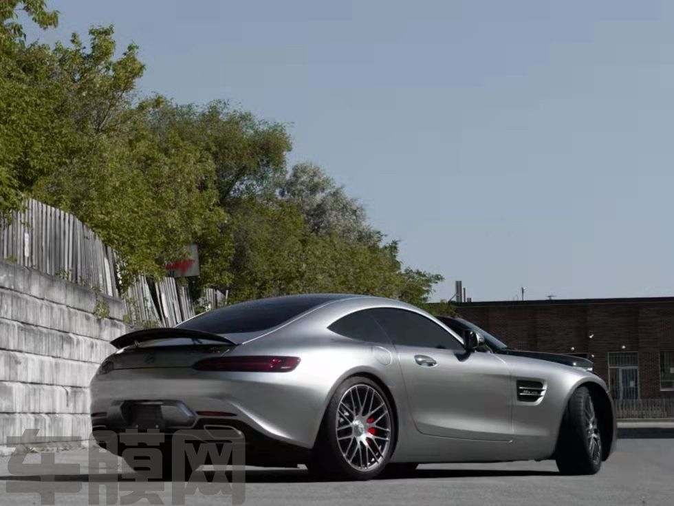 奔驰AMG GTS 液态金属GT银改色膜 效果图