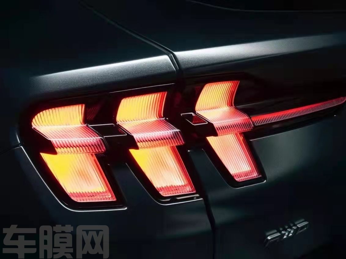 福特Mustang 液态金属银改色膜 效果图