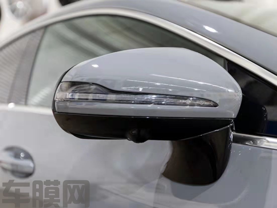奔驰CLS350 水泥灰改色膜 效果图