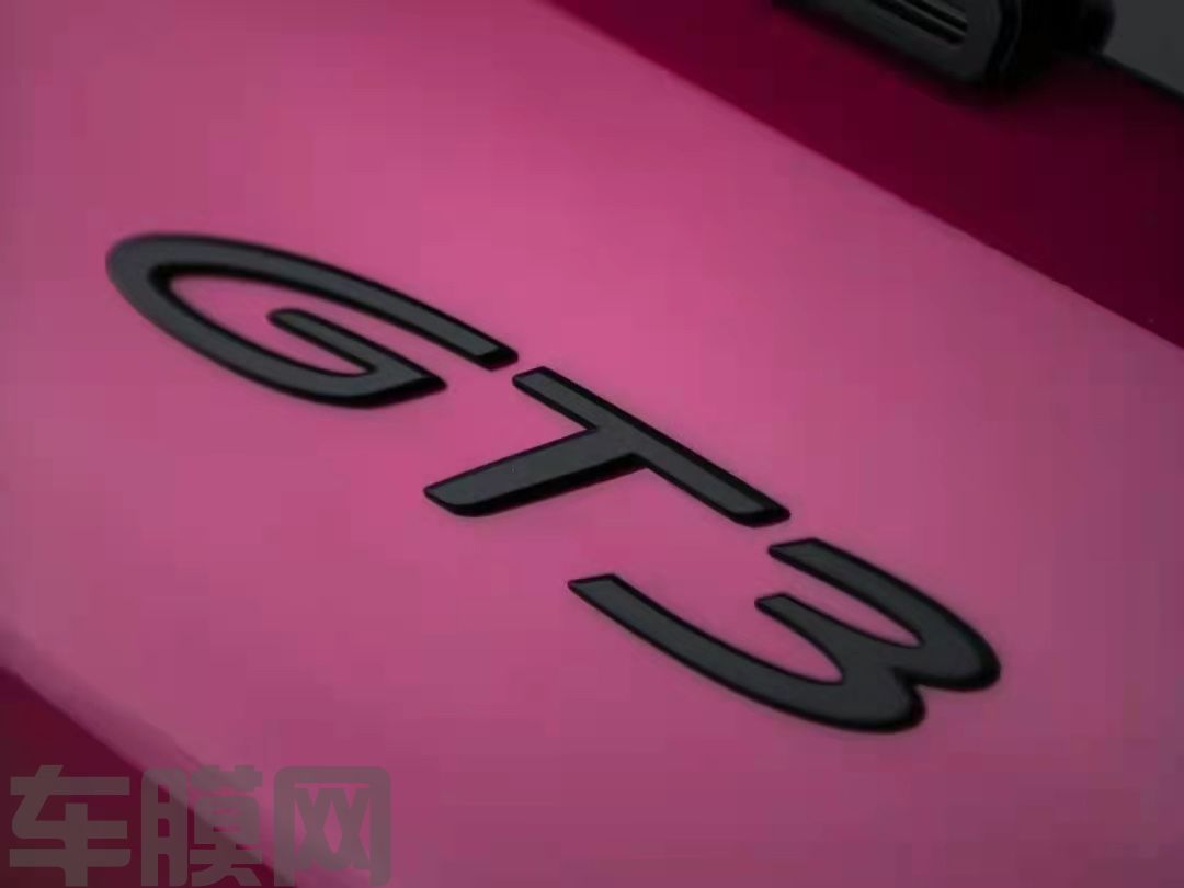 保时捷 922 GT3 星光宝石红改色膜 效果图