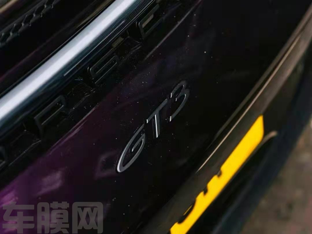 保时捷 922 GT3 黑比诺紫改色膜 效果图