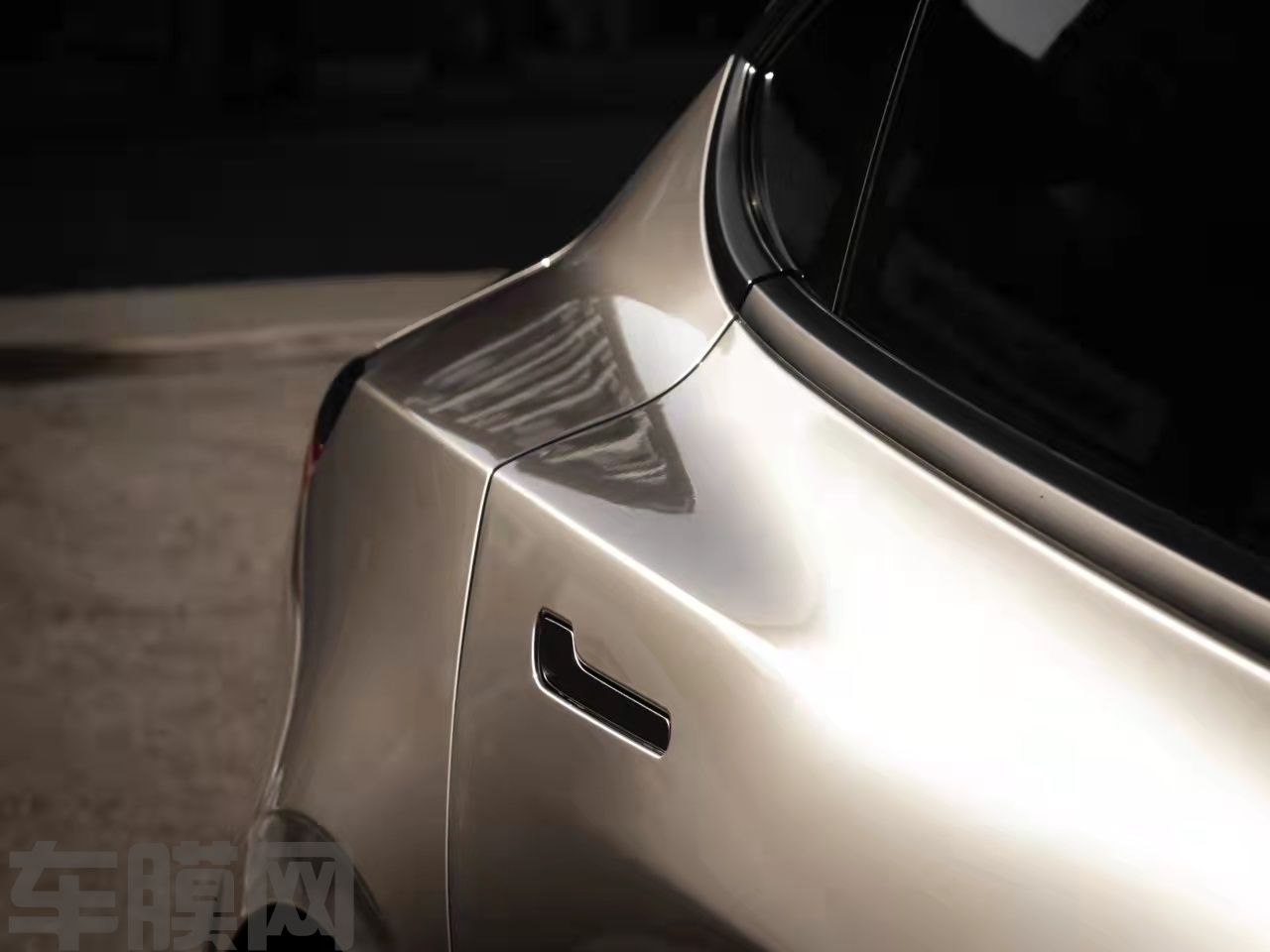 特斯拉Model3 液态金属银改色膜 效果图