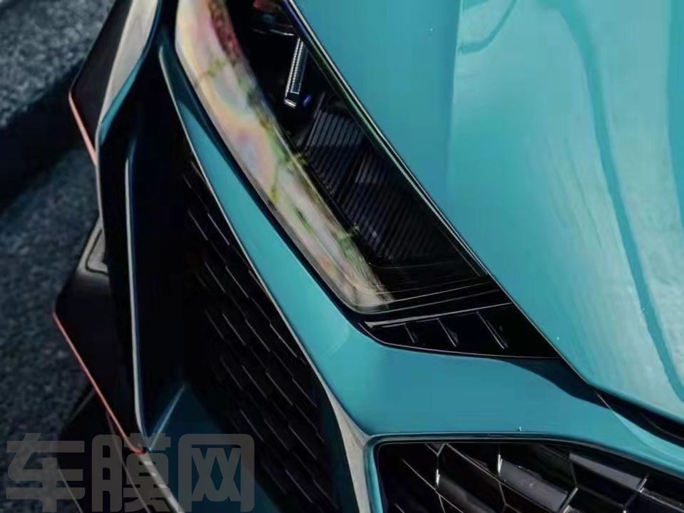 奥迪R8 地狱绿改色膜 效果图