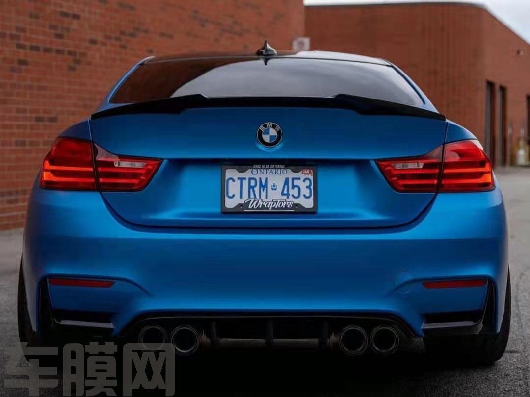 宝马 超哑金属午夜蓝改色膜 效果图