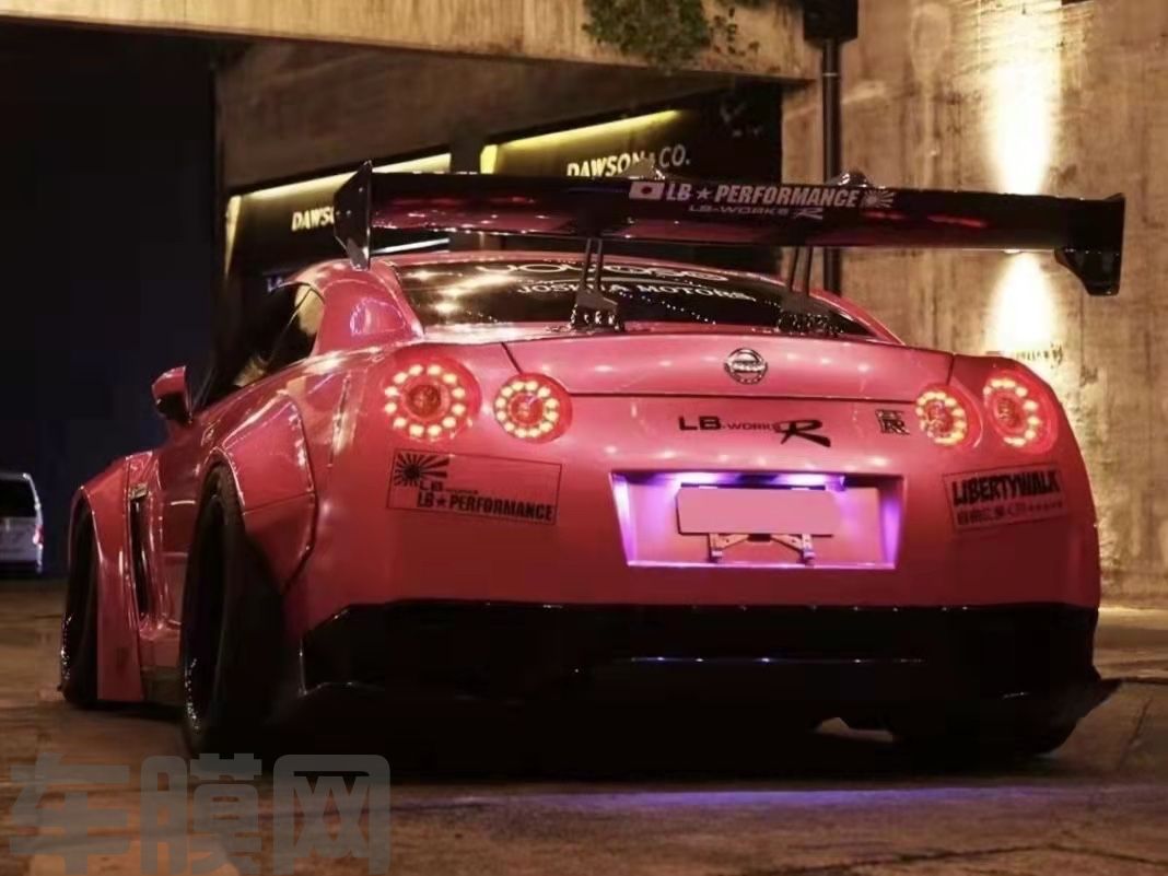 日产GTR 深贝壳粉改色膜 效果图