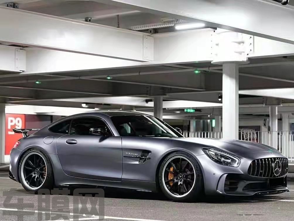 奔驰AMG GTR 卡普里灰紫改色膜 效果图