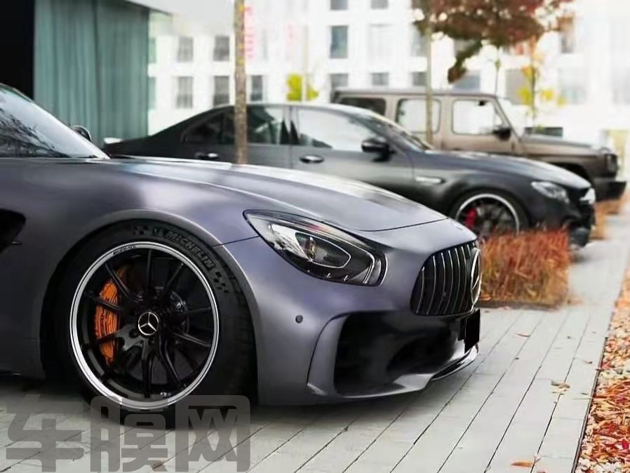 奔驰AMG GTR 卡普里灰紫改色膜 效果图