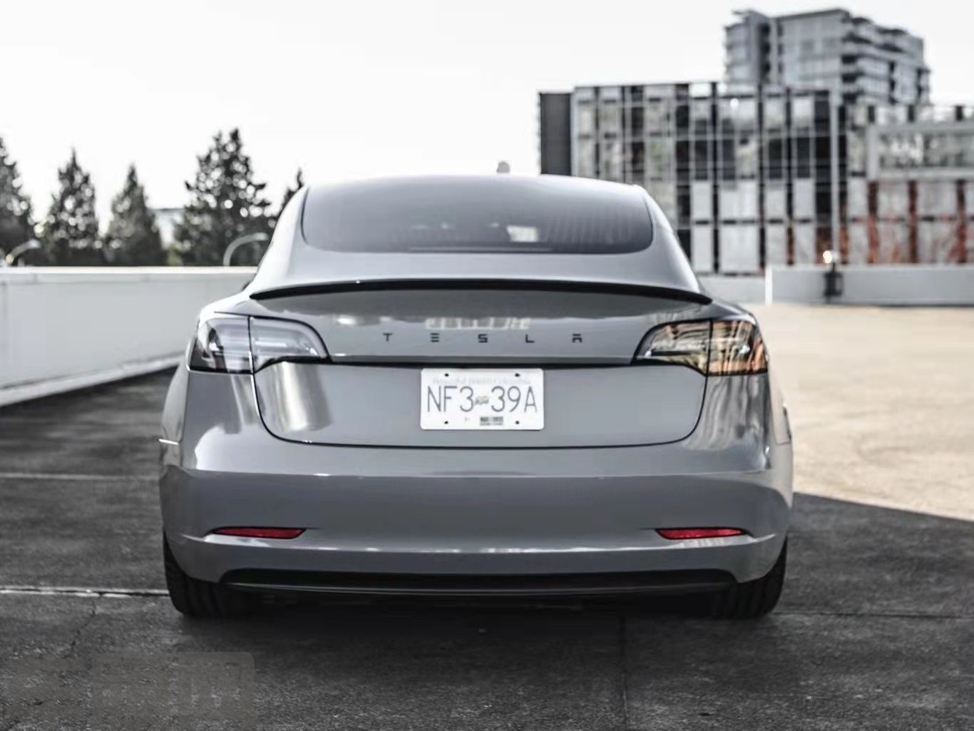 特斯拉Model 3 亮纳多灰改色膜 效果图