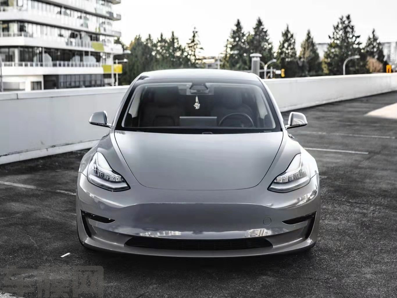 特斯拉Model 3 亮纳多灰改色膜 效果图