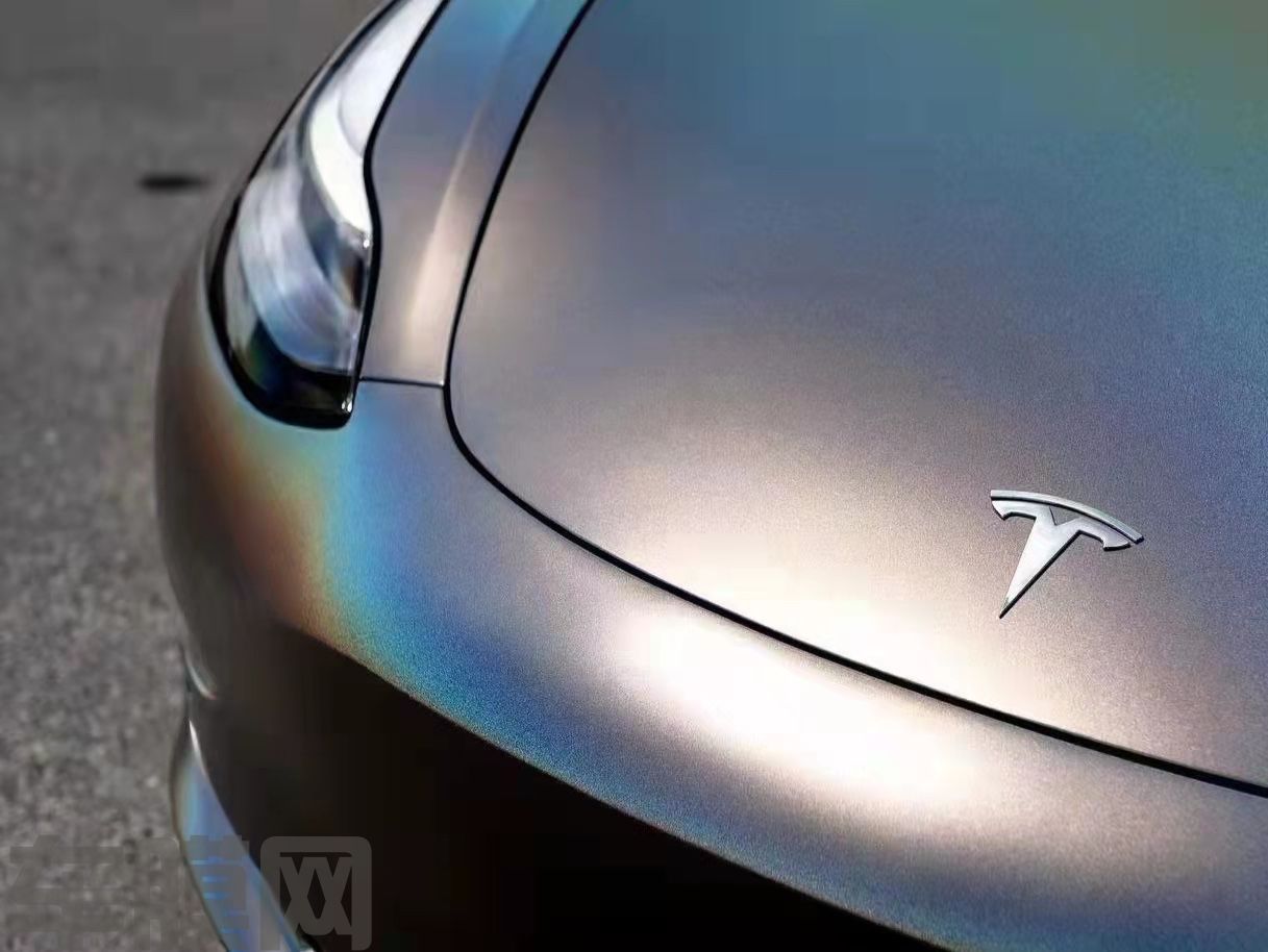 特斯拉Model3 锦绣灰改色膜 效果图