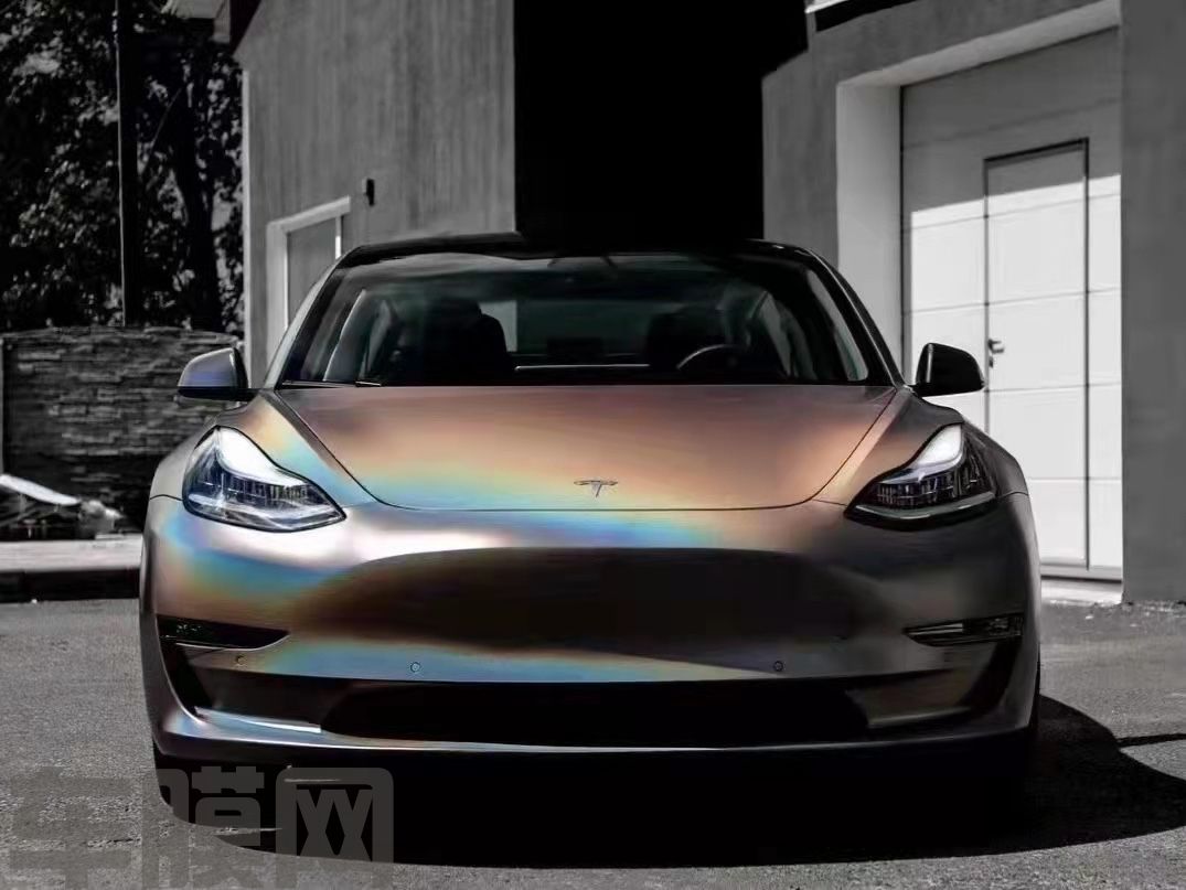 特斯拉Model3 锦绣灰改色膜 效果图