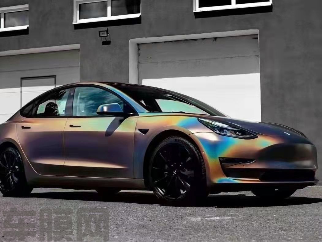 特斯拉Model3 锦绣灰改色膜 效果图